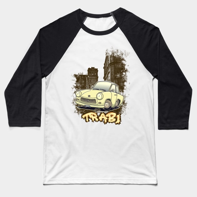 Trabi in Sepia Baseball T-Shirt by Andres7B9